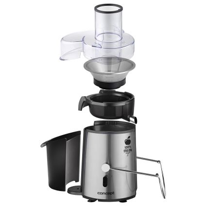 Concept LO7026 - Spremiagrumi centrifugo 1000W/230V nero/acciaio inox
