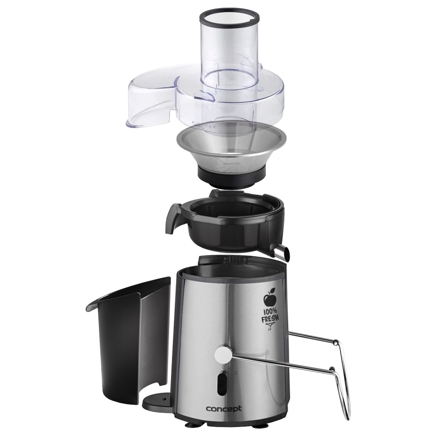 Concept LO7026 - Spremiagrumi centrifugo 1000W/230V nero/acciaio inox