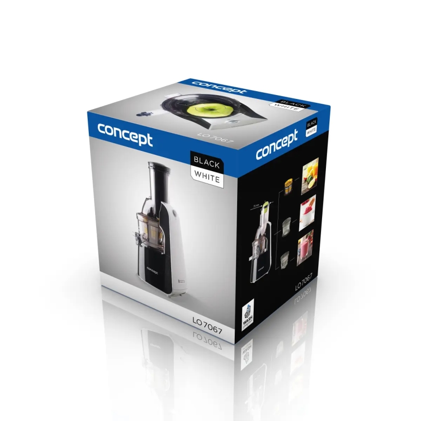 Concept LO7067 - Estrattore di succo a coclea 3-in-1 240W/230V nero