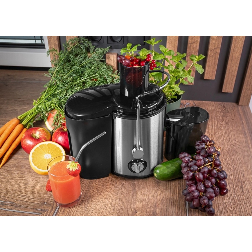 Concept LO7095 - Spremiagrumi centrifugo 1000W/230V nero/acciaio inox