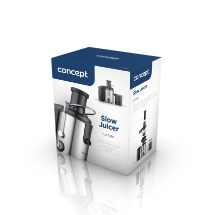 Concept LO7095 - Spremiagrumi centrifugo 1000W/230V nero/acciaio inox
