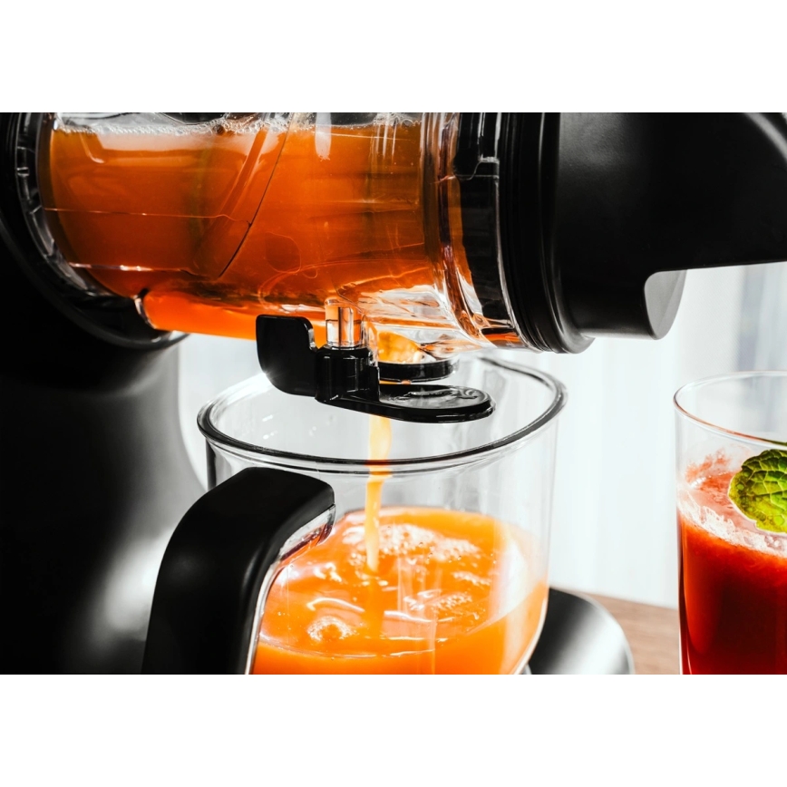 Concept LO7250 - Estrattore di succo orizzontale a coclea 200W/230V nero/acciaio inox