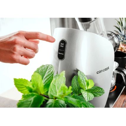Concept LO7250 - Estrattore di succo orizzontale a coclea 200W/230V nero/acciaio inox
