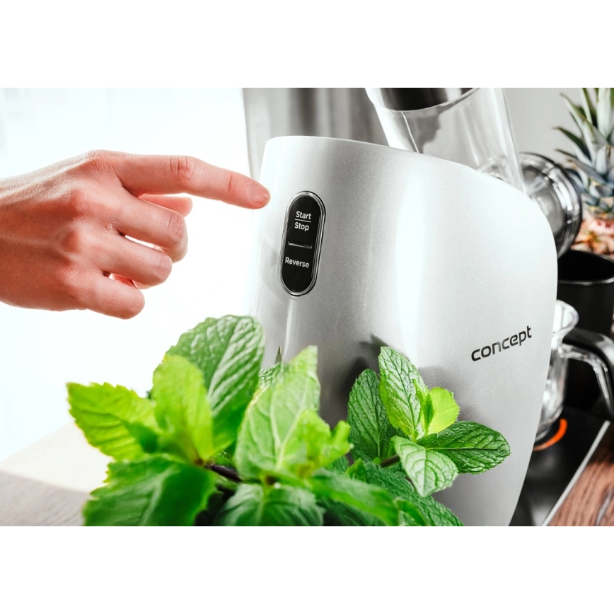 Concept LO7250 - Estrattore di succo orizzontale a coclea 200W/230V nero/acciaio inox