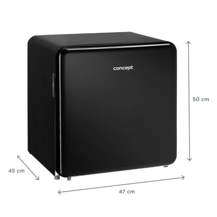 Concept LR2047bcN - Minibar retrò 47 L, nero