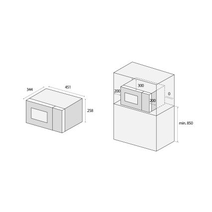 Concept MT3520bc - Forno a microonde da 800 W, 230 V, 20 L, nero