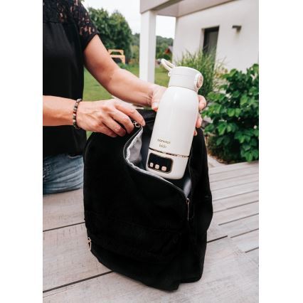 Concept OC4000 - Scaldabiberon da viaggio per acqua e latte KIDO 500 ml 36W/7,4V 5000 mAh beige