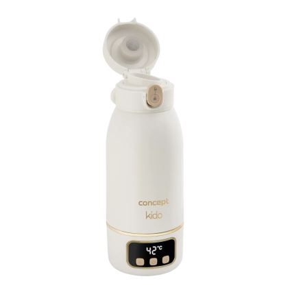 Concept OC4000 - Scaldabiberon da viaggio per acqua e latte KIDO 500 ml 36W/7,4V 5000 mAh beige