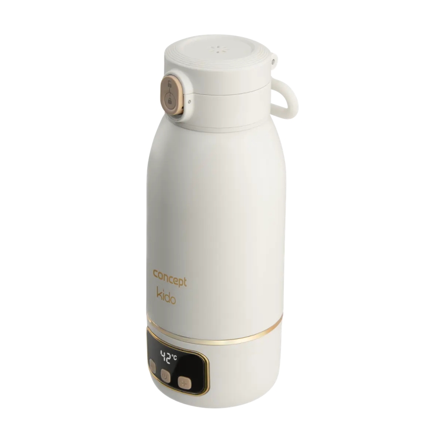 Concept OC4000 - Scaldabiberon da viaggio per acqua e latte KIDO 500 ml 36W/7,4V 5000 mAh beige