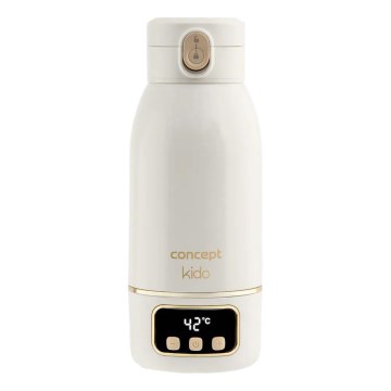 Concept OC4000 - Scaldabiberon da viaggio per acqua e latte KIDO 500 ml 36W/7,4V 5000 mAh beige