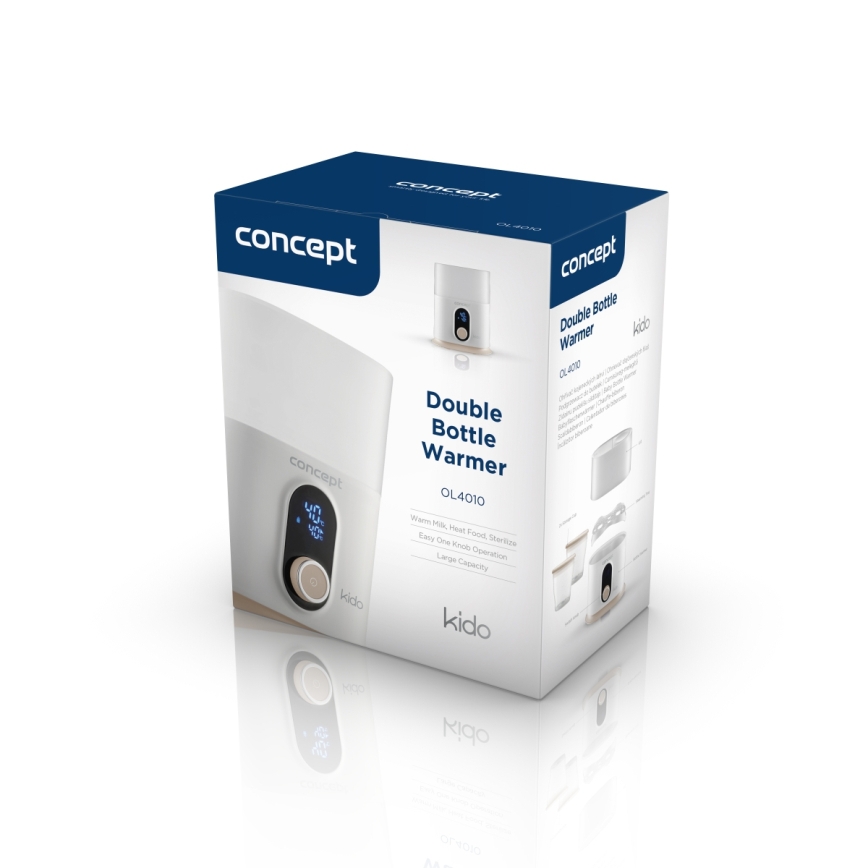 Concept OL4010 - Scaldabiberon 3 in 1 KIDO 200W/230V bianco