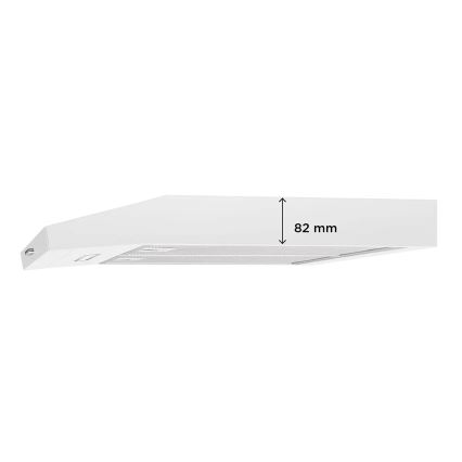 Concept OPP1260wh - Cappa aspirante sottopensile 59,5 cm bianca