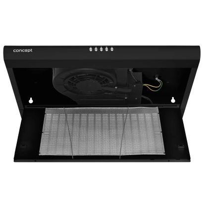 Concept OPP1360bc - Cappa sottopensile aspirante 60 cm nera