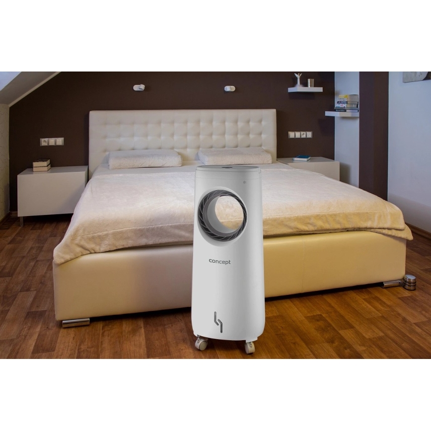 Concept OV5220 - Raffrescatore d'aria portatile multifunzione 4 in 1 5 l 80 W/230 V bianco + telecomando