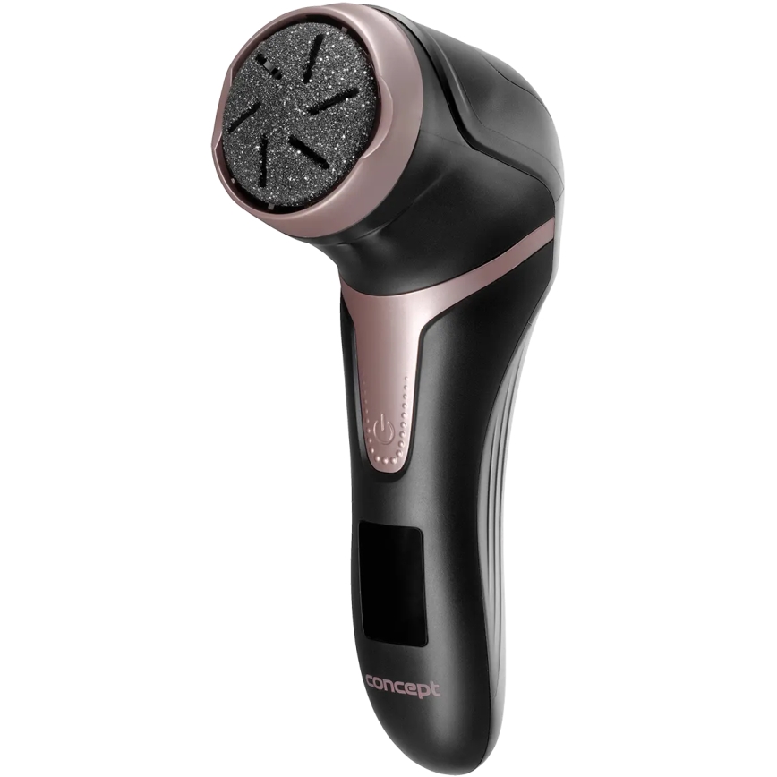 Concept PN3020 - Lima elettrica per talloni PERFECT SKIN 5V 1200 mAh IPX6 nero/oro rosa