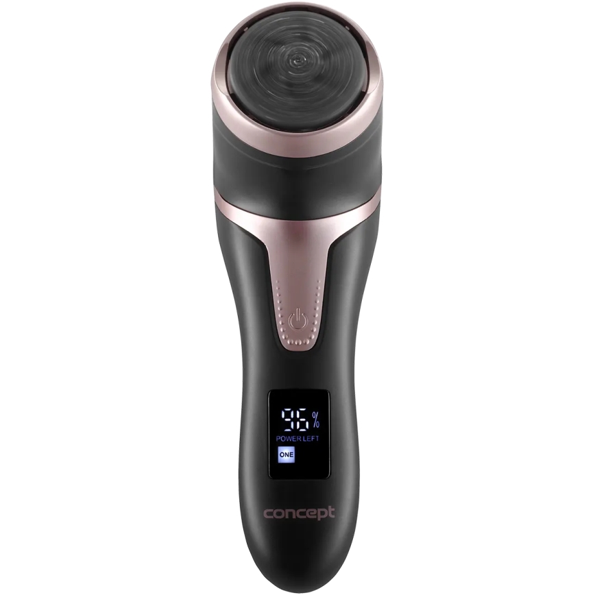 Concept PN3020 - Lima elettrica per talloni PERFECT SKIN 5V 1200 mAh IPX6 nero/oro rosa