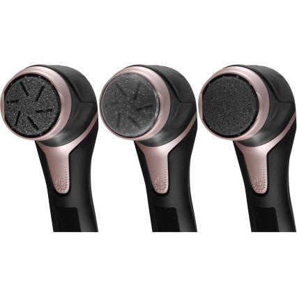 Concept PN3020 - Lima elettrica per talloni PERFECT SKIN 5V 1200 mAh IPX6 nero/oro rosa