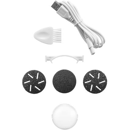 Concept PN3020 - Lima elettrica per talloni PERFECT SKIN 5V 1200 mAh IPX6 nero/oro rosa