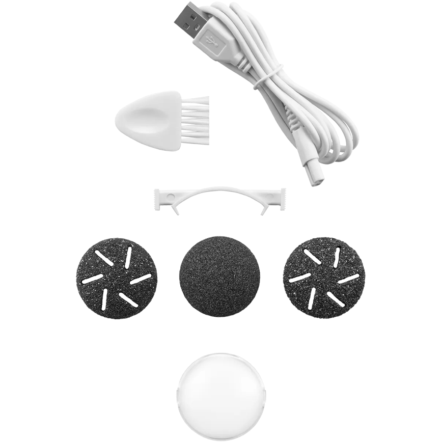 Concept PN3020 - Lima elettrica per talloni PERFECT SKIN 5V 1200 mAh IPX6 nero/oro rosa