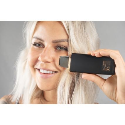 Concept PO2060 - Spatola cosmetica a ultrasuoni PERFECT SKIN 3,5W/5V USB 500 mAh IPX6 nero