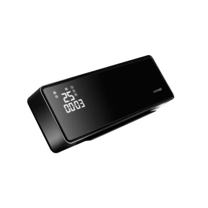 Concept QH4001 - Riscaldatore elettrico 1000/2000W IP22 nero + telecomando