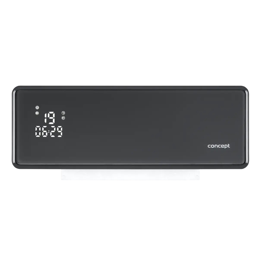 Concept QH4100 - Riscaldatore elettrico 1000/2000W Wi-Fi IP22 grigio + telecomando