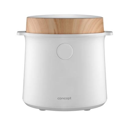 Concept RE3030 - Cuociriso digitale 2 in 1 380W/230V 1,5 l bianco/effetto legno