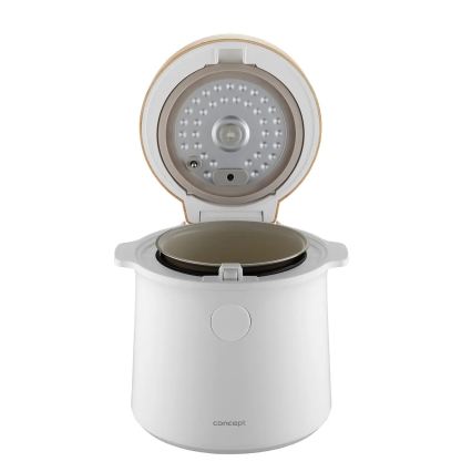 Concept RE3030 - Cuociriso digitale 2 in 1 380W/230V 1,5 l bianco/effetto legno