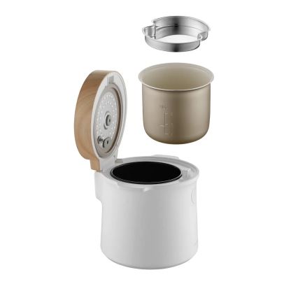 Concept RE3030 - Cuociriso digitale 2 in 1 380W/230V 1,5 l bianco/effetto legno