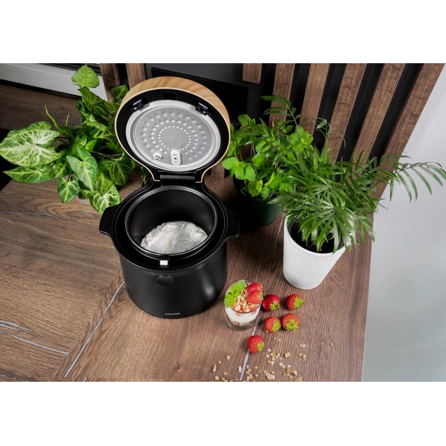 Concept RE4040 - Cuociriso digitale 2 in 1 450 W/230 V 2 l nero/effetto legno