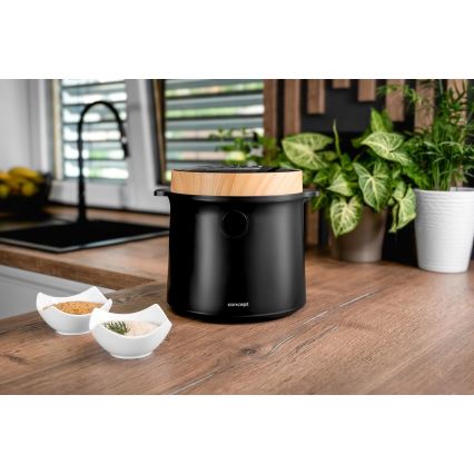 Concept RE4040 - Cuociriso digitale 2 in 1 450 W/230 V 2 l nero/effetto legno