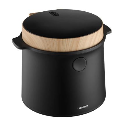 Concept RE4040 - Cuociriso digitale 2 in 1 450 W/230 V 2 l nero/effetto legno