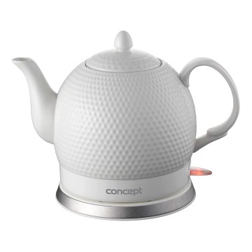 Concept RK0050 - Bollitore elettrico 1,2 l 1000W/230V bianco/ceramica