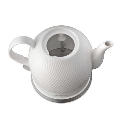 Concept RK0050 - Bollitore elettrico 1,2 l 1000W/230V bianco/ceramica