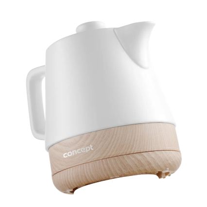 Concept RK0060 - Bollitore elettrico 1 l 1000W/230V bianco/ceramica
