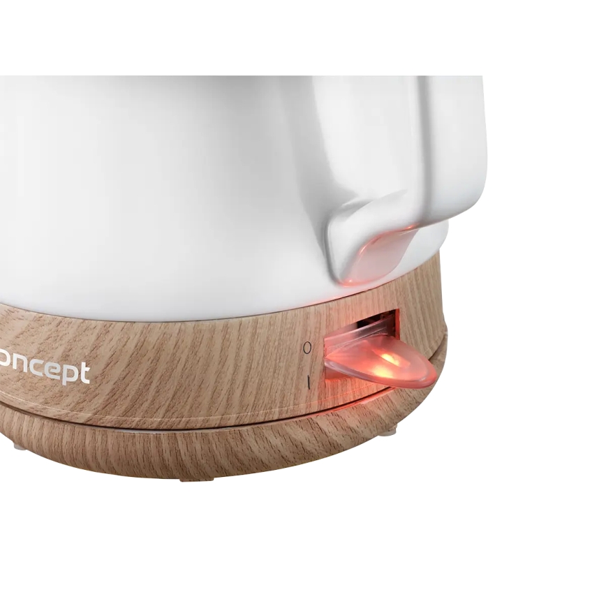 Concept RK0060 - Bollitore elettrico 1 l 1000W/230V bianco/ceramica