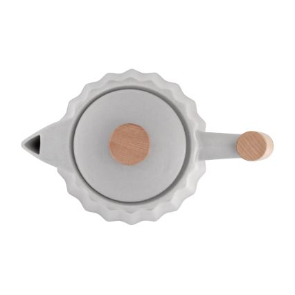 Concept RK0091 - Bollitore elettrico 1,5 l, 1500 W/230 V, grigio chiaro/effetto legno/ceramica