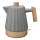 Concept RK0092 - Bollitore elettrico rapido 1,5 l 1500W/230V grigio scuro/effetto legno/ceramica