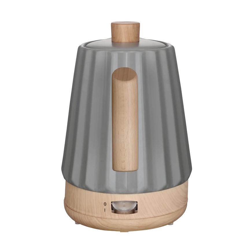 Concept RK0092 - Bollitore elettrico rapido 1,5 l 1500W/230V grigio scuro/effetto legno/ceramica
