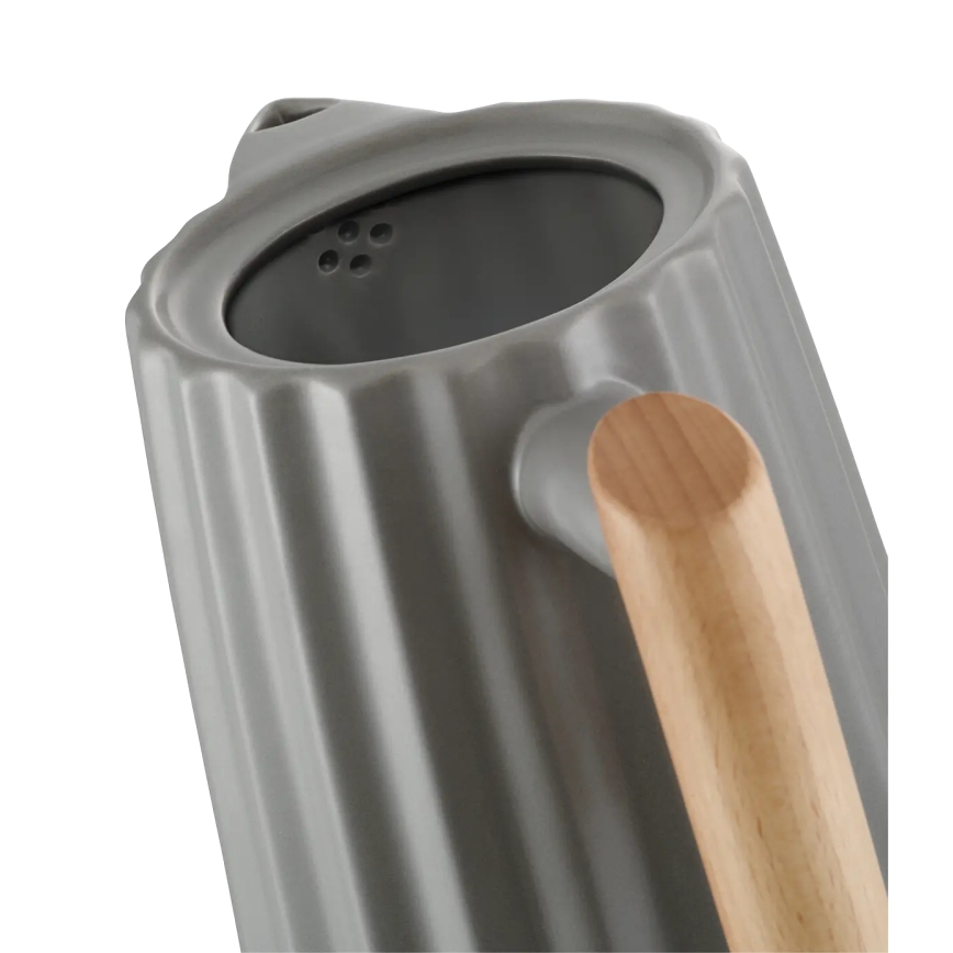 Concept RK0092 - Bollitore elettrico rapido 1,5 l 1500W/230V grigio scuro/effetto legno/ceramica