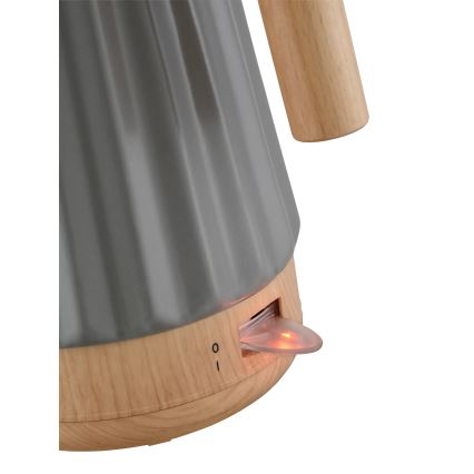 Concept RK0092 - Bollitore elettrico rapido 1,5 l 1500W/230V grigio scuro/effetto legno/ceramica