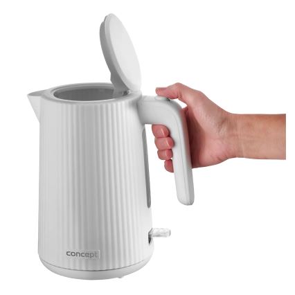 Concept RK2390 - Bollitore elettrico 1,7 l 2200W/230V bianco