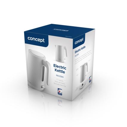 Concept RK2390 - Bollitore elettrico 1,7 l 2200W/230V bianco