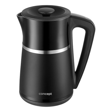 Concept RK3100 - Bollitore elettrico rapido con controllo della temperatura 1,7 l 2200W/230V nero