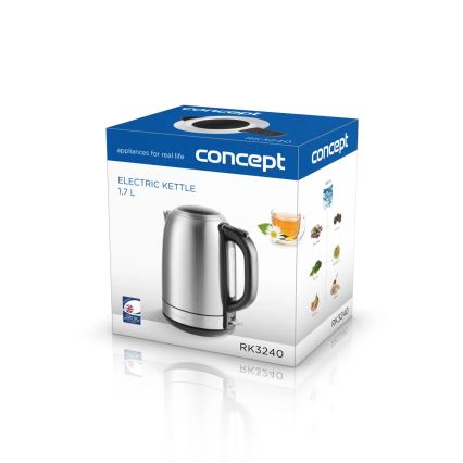 Concept RK3240 - Bollitore elettrico 1,7 l 2200W/230V in acciaio inox