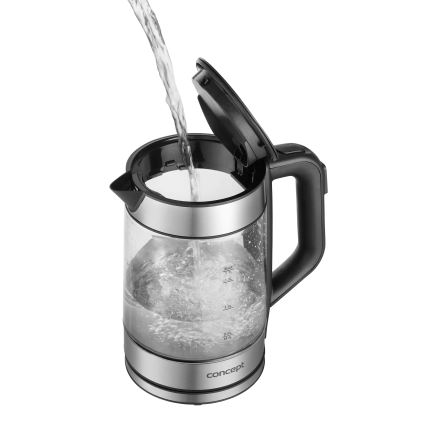 Concept RK4067 - Bollitore elettrico con regolazione della temperatura 1,7 l 2200W/230V acciaio inox