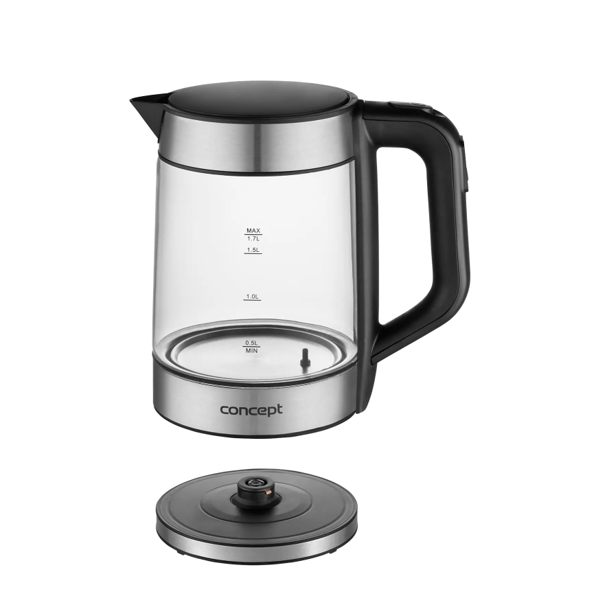 Concept RK4067 - Bollitore elettrico con regolazione della temperatura 1,7 l 2200W/230V acciaio inox