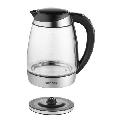 Concept RK4120 - Bollitore elettrico con regolazione della temperatura 1,7 l 2200 W/230 V acciaio inox