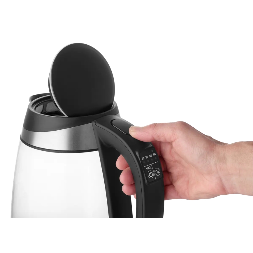 Concept RK4120 - Bollitore elettrico con regolazione della temperatura 1,7 l 2200 W/230 V acciaio inox