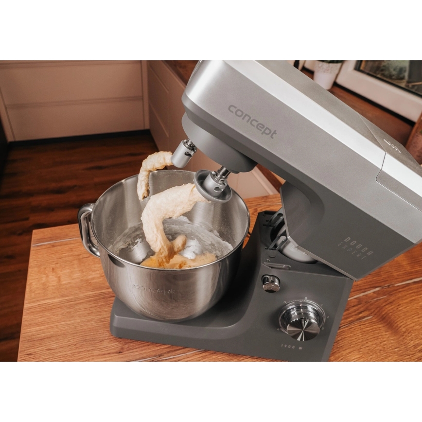 Concept RM6000 - Impastatrice planetaria da cucina DOUGH EXPERT 1900W/230V antracite/acciaio inox